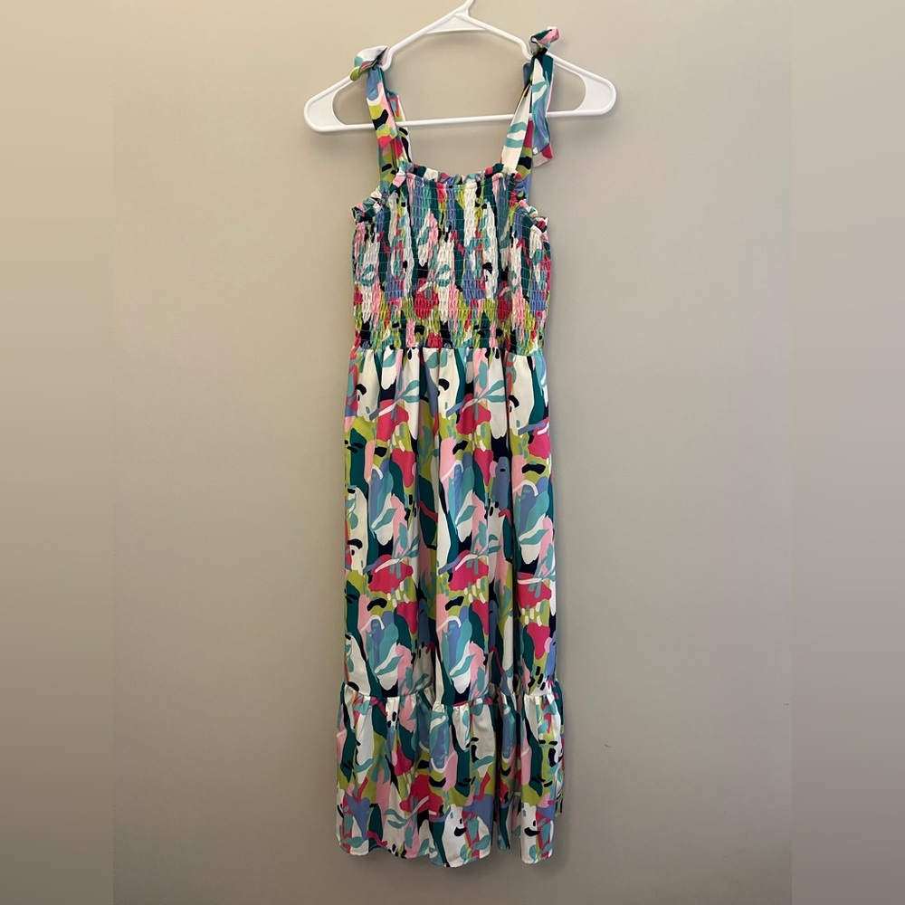 THML Multicolor Silk Midi Dress